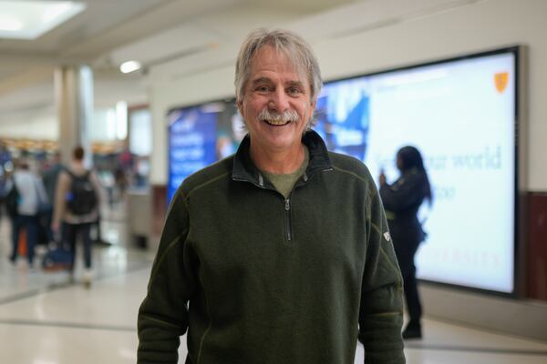 Comedian Jeff Foxworthy was at Hartsfield-Jackson Atlanta International Airport on Friday, Nov. 7, 2025, for a flight to Portland, Ore., where he is scheduled to perform a few shows over the weekend. (Ben Hendren for the AJC)