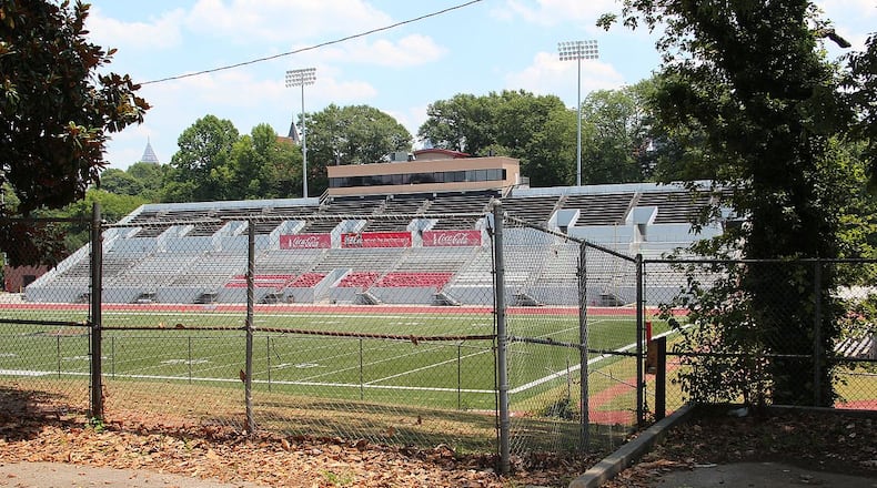 Clark Atlanta University’s Panther Stadium is one of the school’s athletic facilities undergoing upgrades. CONTRIBUTED