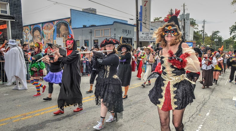 Scenes from the Little 5 Points Halloween Festival and Parade in 2018. (Image by Chris Hunt)