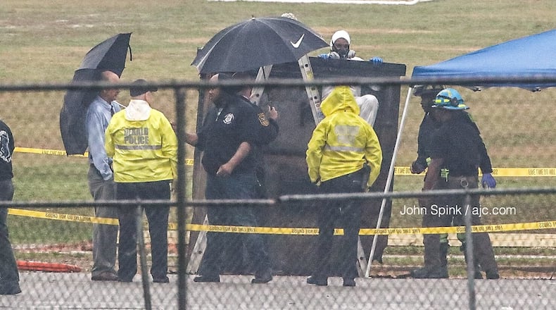 A body was discovered near a dumpster Thursday at the Southeast Athletic Complex on Hillvale Road, according to police.