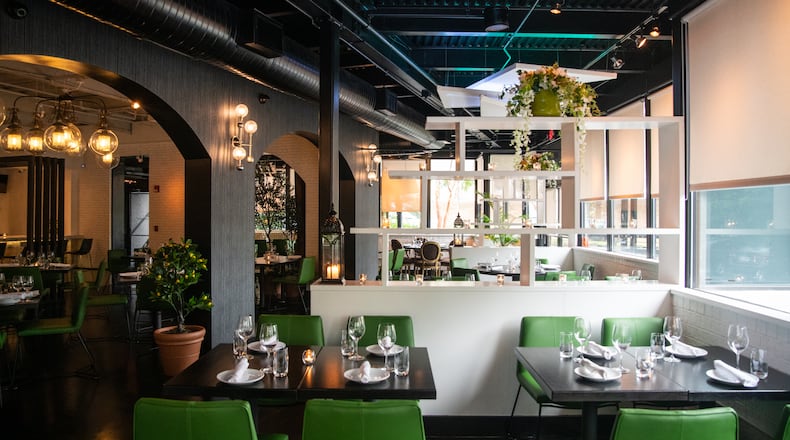 A makeover helped Tre Vele's interior design match the upscale Italian vibe of its food. (Mia Yakel for The Atlanta Journal-Constitution)