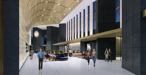 This is a rendering of the planned coffee bar that will be built within Bank of America Plaza.