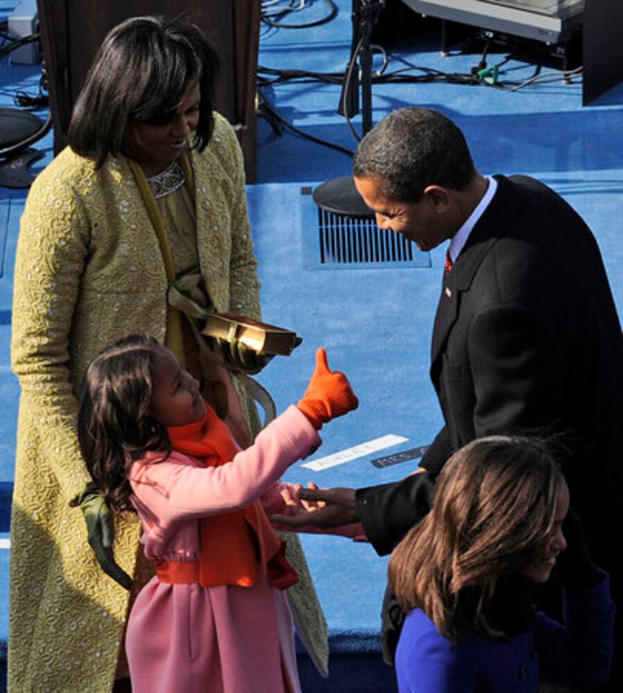 Images from Obama's first 100 days