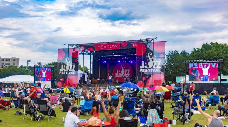 Festivalgoers gather on the lawn of Piedmont Park for Atlanta Jazz Festival, which has been an annual festival for almost half a century. Fifteen artists are slotted to perform for this year’s 48th annual festival. (Courtesy of Terence Rushin)