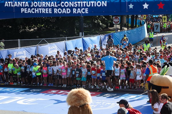 Easily the cutest start line we saw all week.