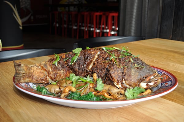 Whole wok-fried fish (courtesy of Makan)
