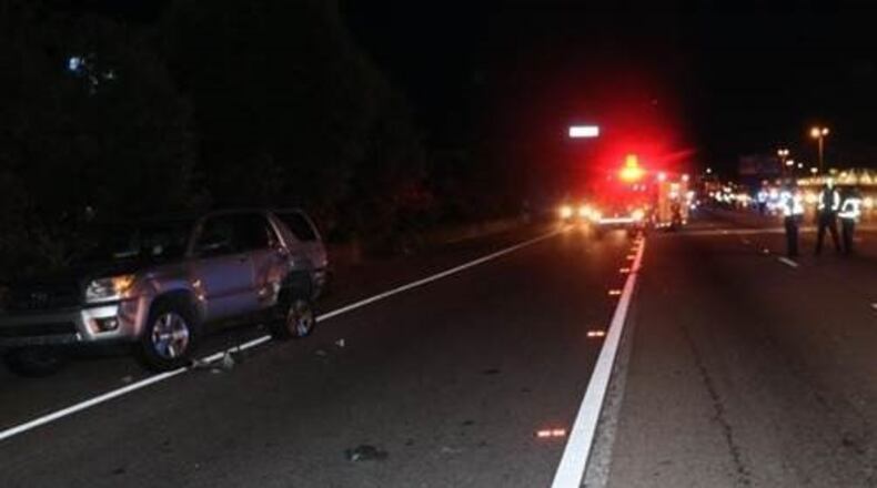 A pedestrian was hit and killed on I-85 North in Gwinnett County on Saturday morning.