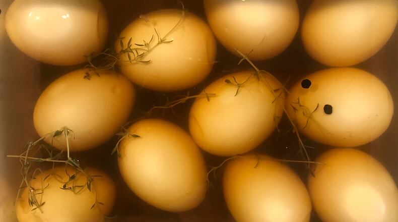 Pickled Eggs from "Southern From Scratch" by Ashley English.