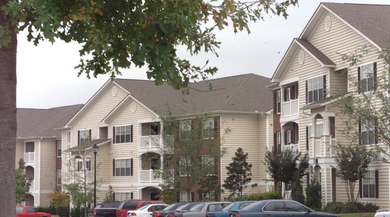A view of apartment homes located in the Village of East Lake complex. AJC FILE PHOTO (RYAN BLAKEY /AJC staff)