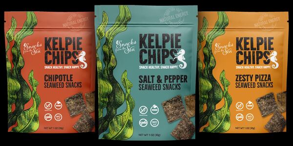 Chips made from kelp. (Courtesy of Snacks From the Sea)