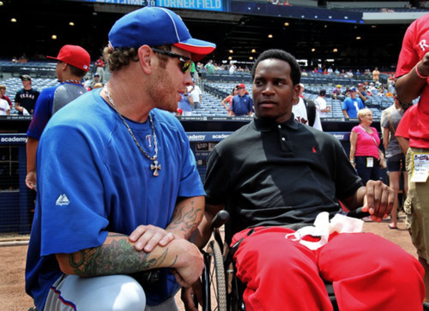 Johnathan Taylor meets the Rangers