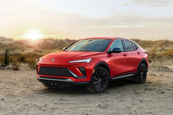 This photo provided by Buick shows the 2025 Envista. The Envista is Buick's least expensive SUV, but it gives up little in style or quality compared to other Buicks. (Courtesy of General Motors via AP)
