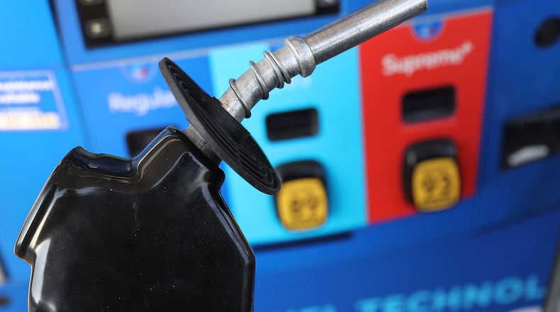 The falling price of gas this past month may distract drivers from realizing that gas is actually more expensive this Thanksgiving than it has been since 2014. (Photo by Joe Raedle/Getty Images)