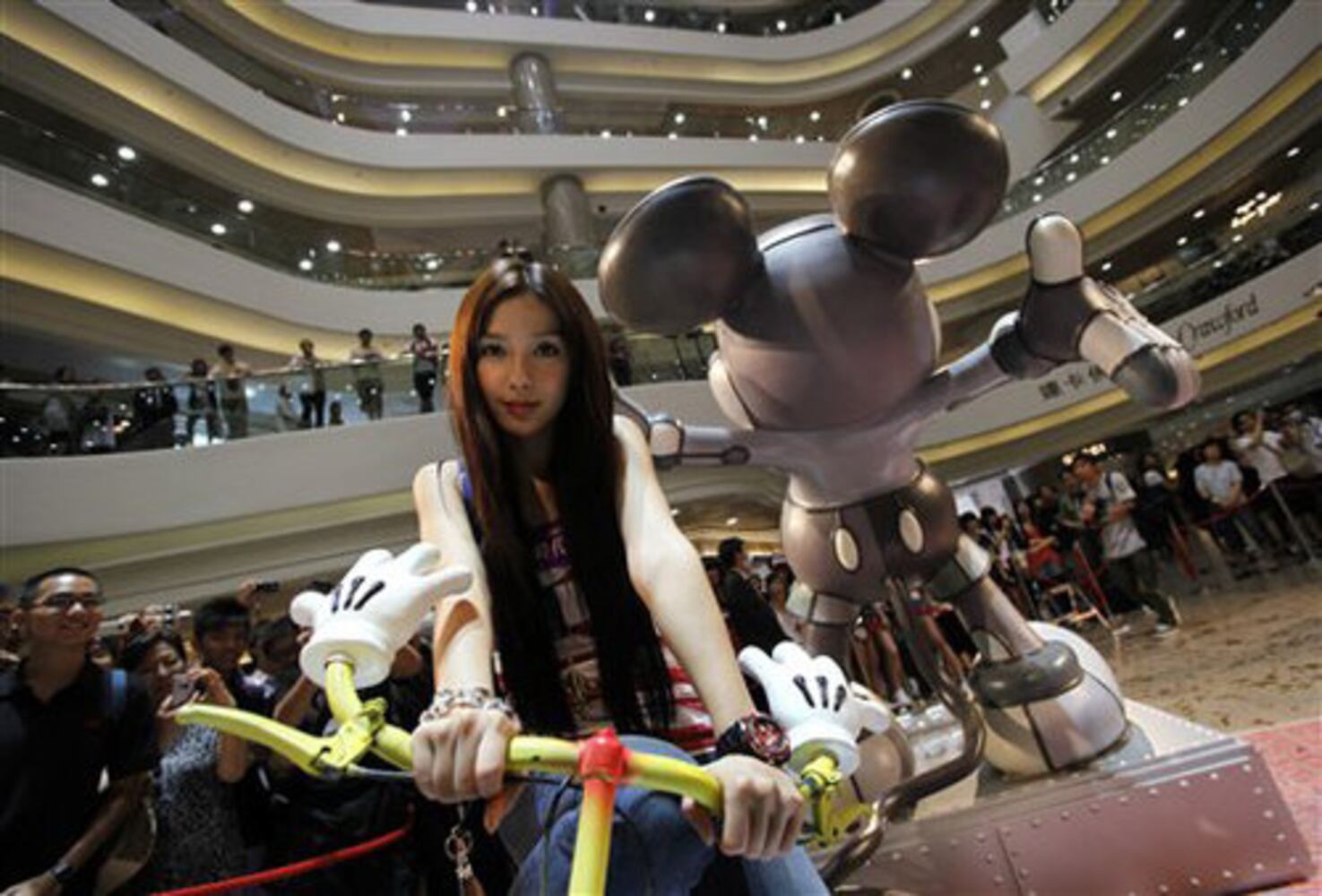Mickey Mouse exhibit in Hong Kong