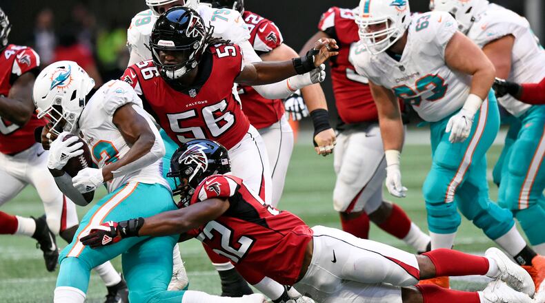 8/30/18 - Atlanta - Atlanta Falcons Miami Dolphins in an NFL preseason game on Thursday, August 30, in Atlanta. Jenna Eason / Jenna.Eason@coxinc.com