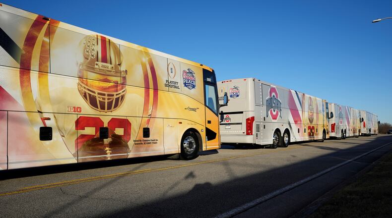 If No. 4 Ohio State defeats No. 1 Georgia in Saturday’s Chick-fil-A Peach Bowl, it will become the first team to win each of the current six games in the College Football Playoff. (Photo by Paul Abell/Chick-fil-A Peach Bowl)