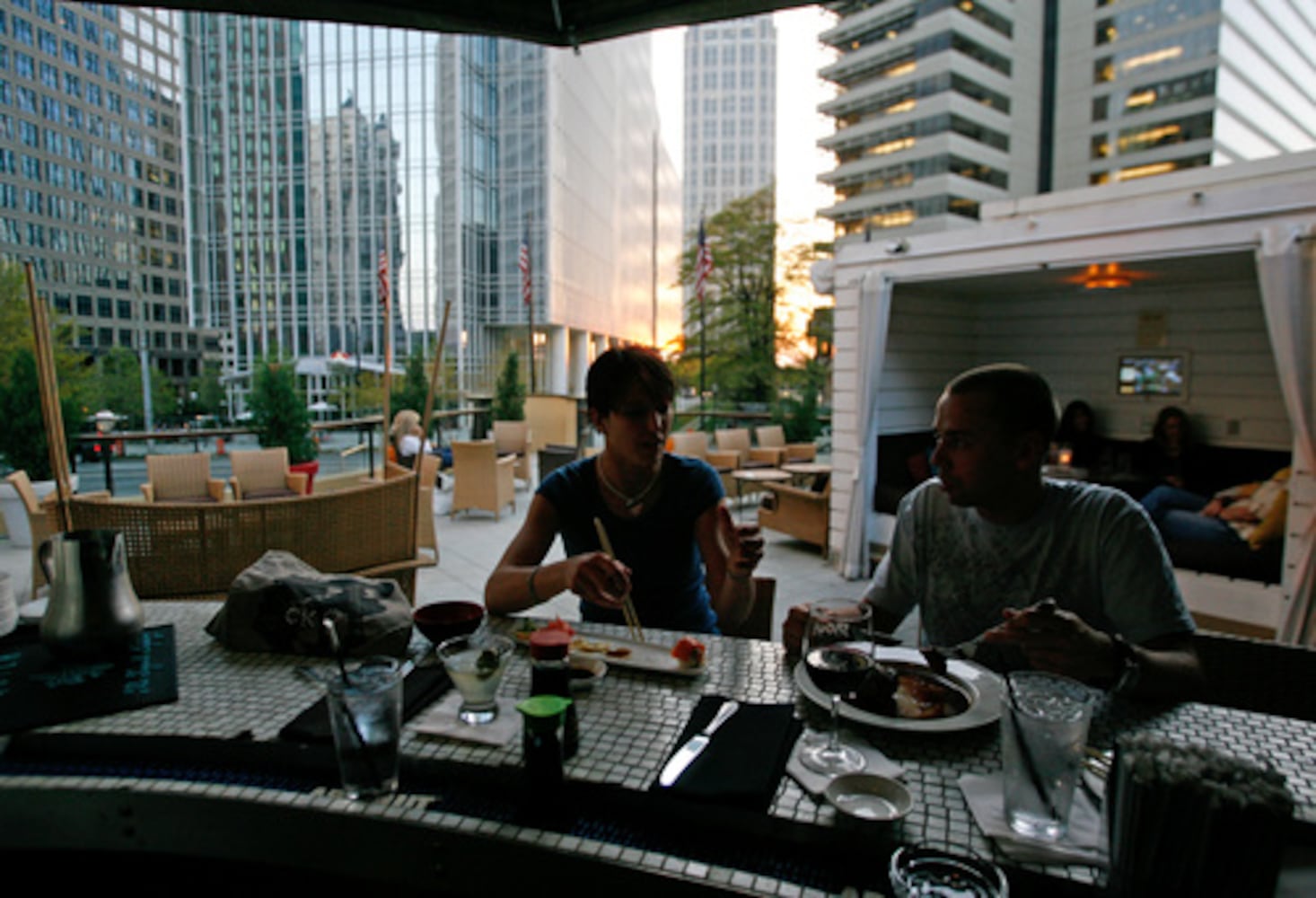 Patio dining in Atlanta