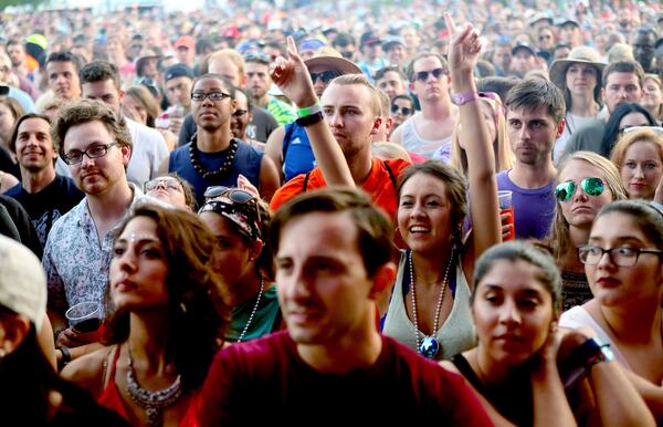 Crowds jam the 12th Annual SweetWater 420 Fest on Saturday April 23, 2016 at Centennial Olympic Park in Atlanta, Ga. (Akili-Casundria Ramsess/Special to the AJC)