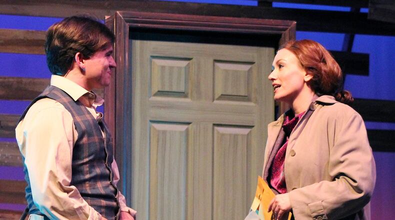 Sully Brown (left) co-stars with Liza Jaine in the Georgia Ensemble musical “Bright Star.”
Courtesy of Georgia Ensemble Theatre/Mary Saville