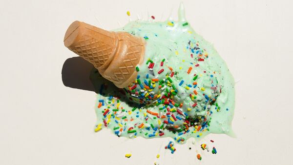 A customer at an ice cream shop in Dayton, Ohio, threw their treat at a clerk.