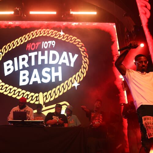 Performers take the stage at the Hot 107.9 Who’s Hot Showcase at Believe Music Hall in Atlanta on May 21, 2026. The showcase leads up to the hip-hop station’s 30th Birthday Bash. (Arvin Temkar/AJC)