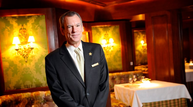 Dining Room, then Atlanta's only 5-star rated restaurant, at the Ritz-Carlton, Buckhead, closed on Oct. 1, 2009 after 25 elegant years. Server Richard Flint was there the entire time.Tuesday, AJC file photo: Hyosub Shin
