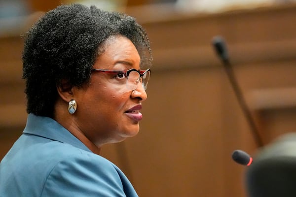 A Georgia Senate Committee has issued a subpoena for Stacey Abrams to testify at a Friday hearing as it probes campaign finance violations by two groups she founded. (George Walker IV/AP)