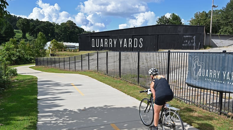Picture shows Quarry Yards from the Proctor Creek Greenway near Bankhead MARTA Station on Saturday, September 12, 2020. The 70 acres was put together by former Georgia Tech and Atlanta Braves baseball star Mark Teixeira and his partners. It was slated for a highly publicized mixed-use development in a low-income area that is drawing intense interest from developers. (Hyosub Shin / Hyosub.Shin@ajc.com)