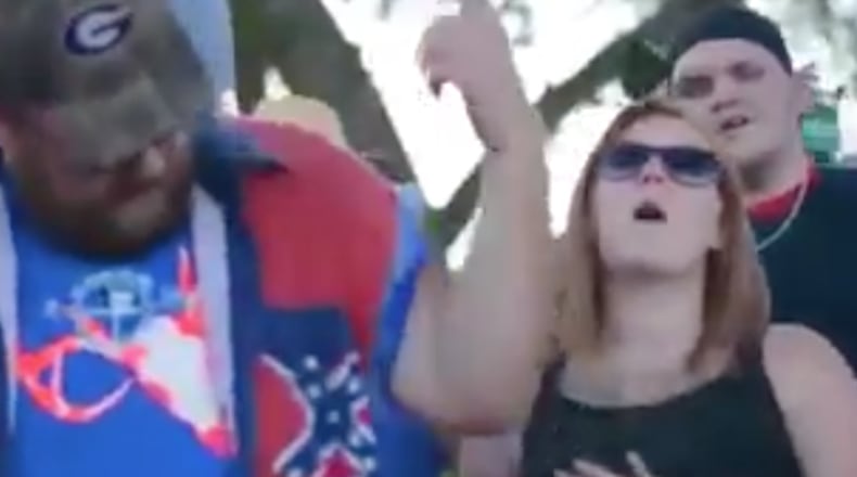 Screenshot of the viral rap video circulating on Facebook that has sparked conversation about the appropriation of black culture.