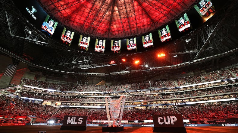 The MLS Cup, the championship game of Major League Soccer, at Mercedes-Benz Stadium in Atlanta.