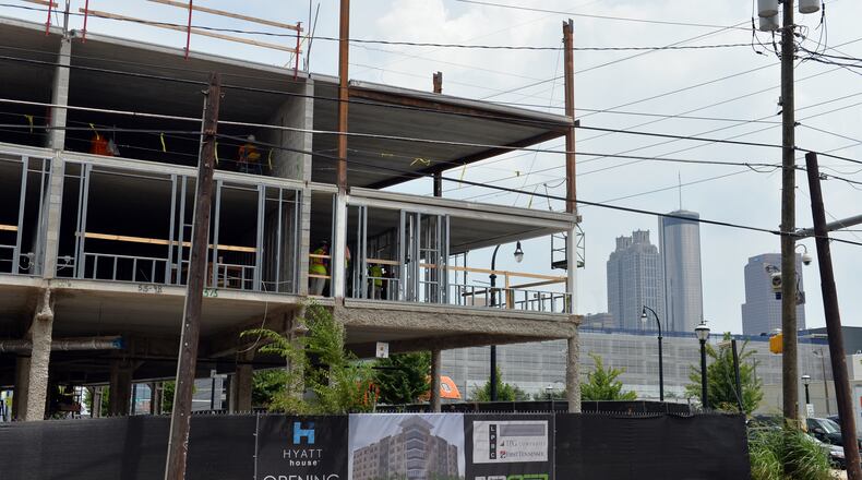 Sandy Springs has halted the construction of hotels for 60 days so city staff can review its zoning codes.