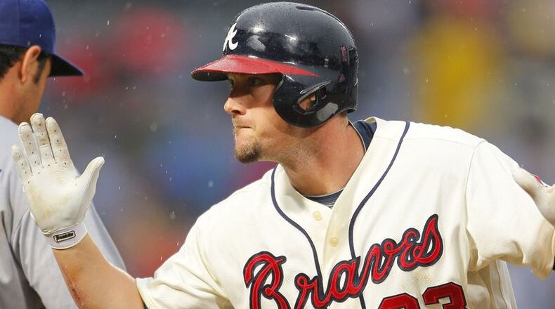 Chris Johnson's fiery demeanor (and .330 average) have been a good fit with the Braves.