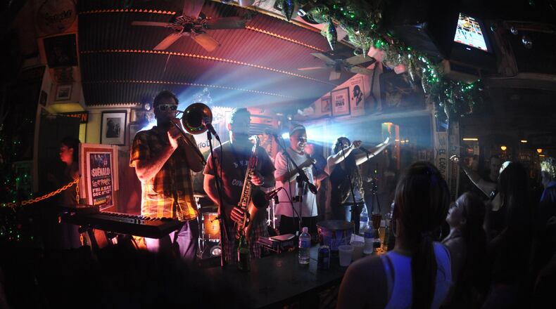 Suenalo, a Latin-funk band from Miami, performs at the Green Parrot Bar in Key West. The bar’s funky live music scene ranges from Latin to rock to reggae. CONTRIBUTED BY THE GREEN PARROT