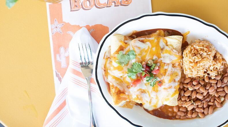 Enchiladas from Dos Bocas.