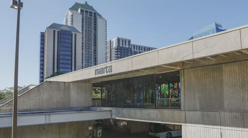 The fire was reported around 6 a.m. and occurred on the southbound tracks at the Arts Center station.