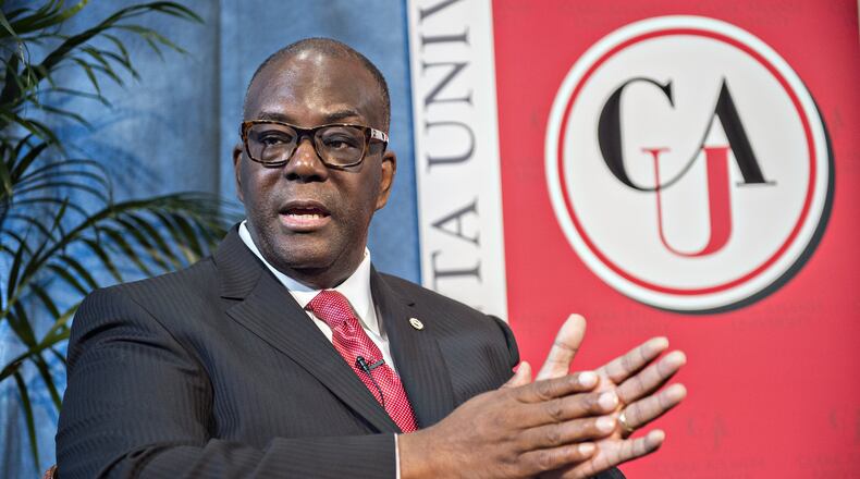 Ronald A. Johnson came to Clark Atlanta University with an agenda of change, from recruiting more students to updating the curriculum. After 15 months on the job, the university is seeing the results of his leadership. JONATHAN PHILLIPS / SPECIAL
