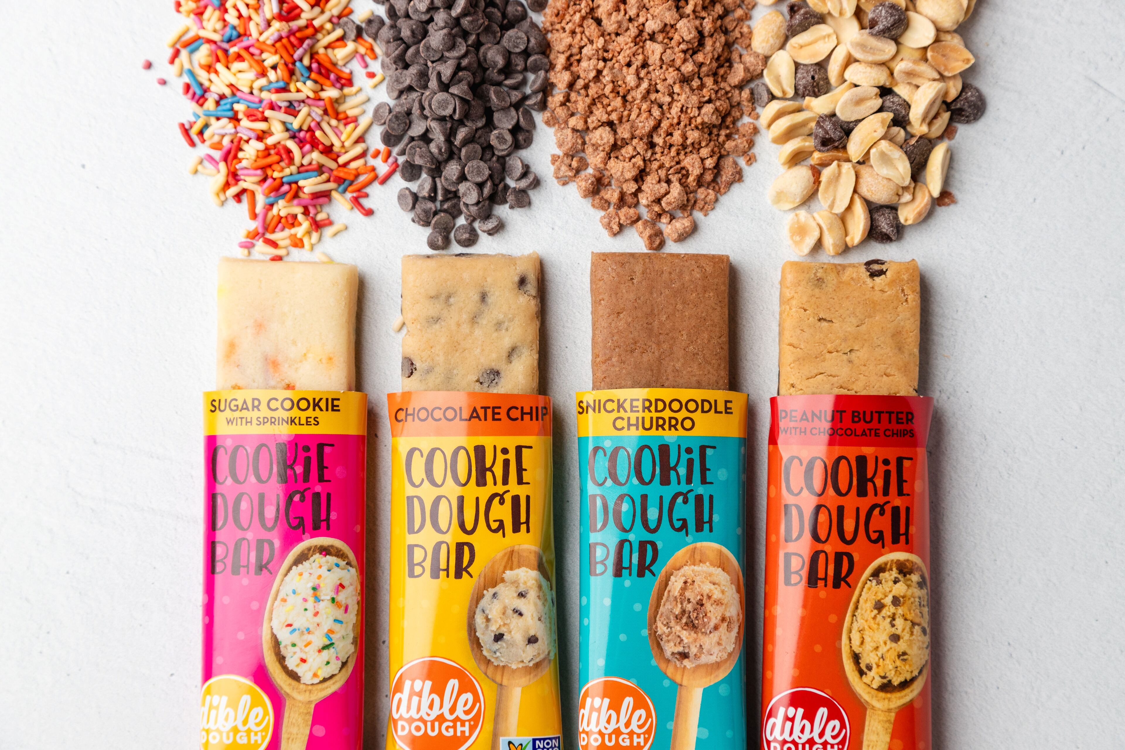 Cookie dough bars. (Courtesy of Dible Dough)