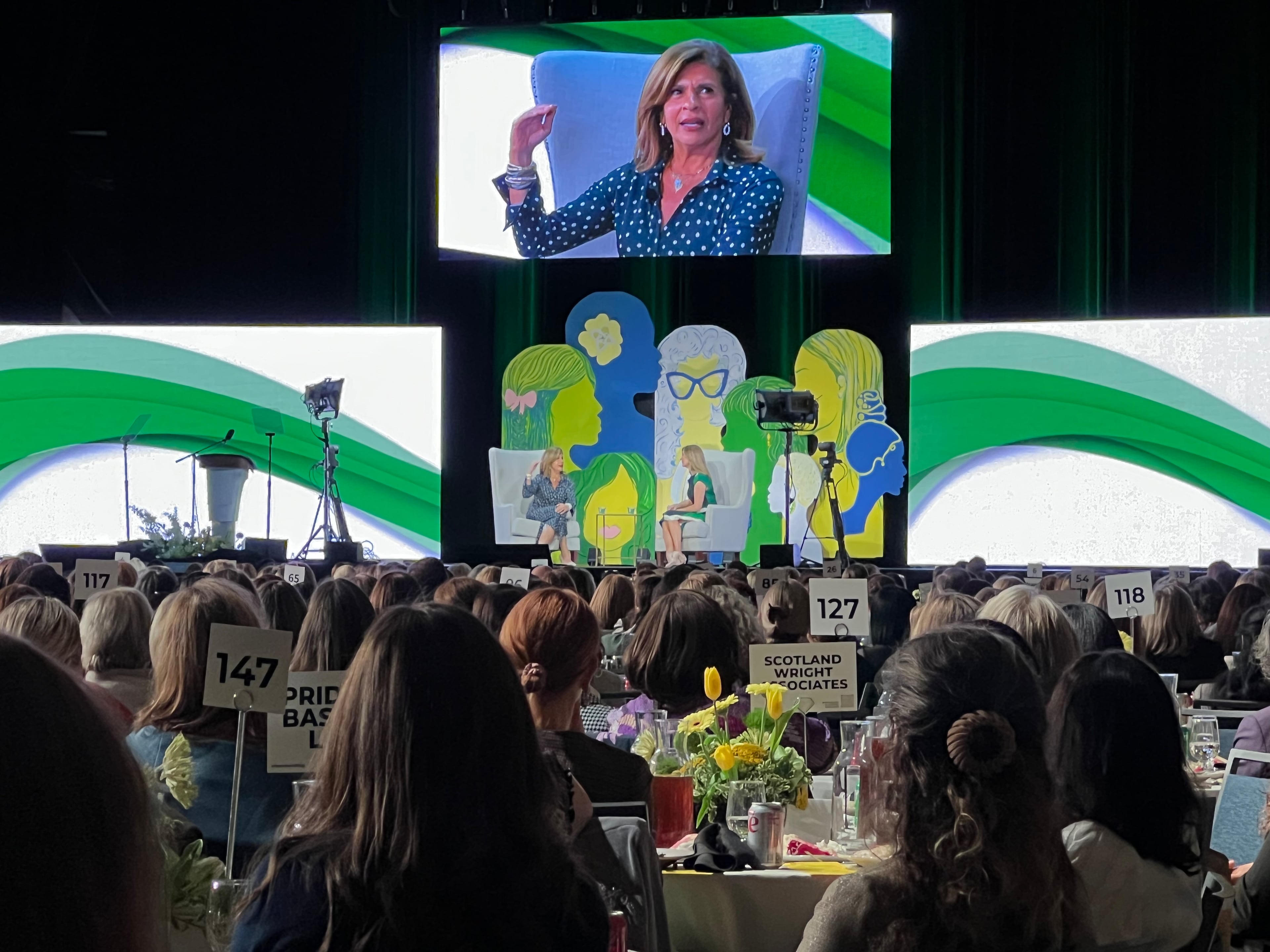 Hoda Kotb spoke at the Atlanta Women Foundation's annual luncheon on Wednesday, Oct. 29, 2025. Kotb has been plenty busy since leaving the “Today” show earlier this year. (Kelly Yamanouchi/AJC)