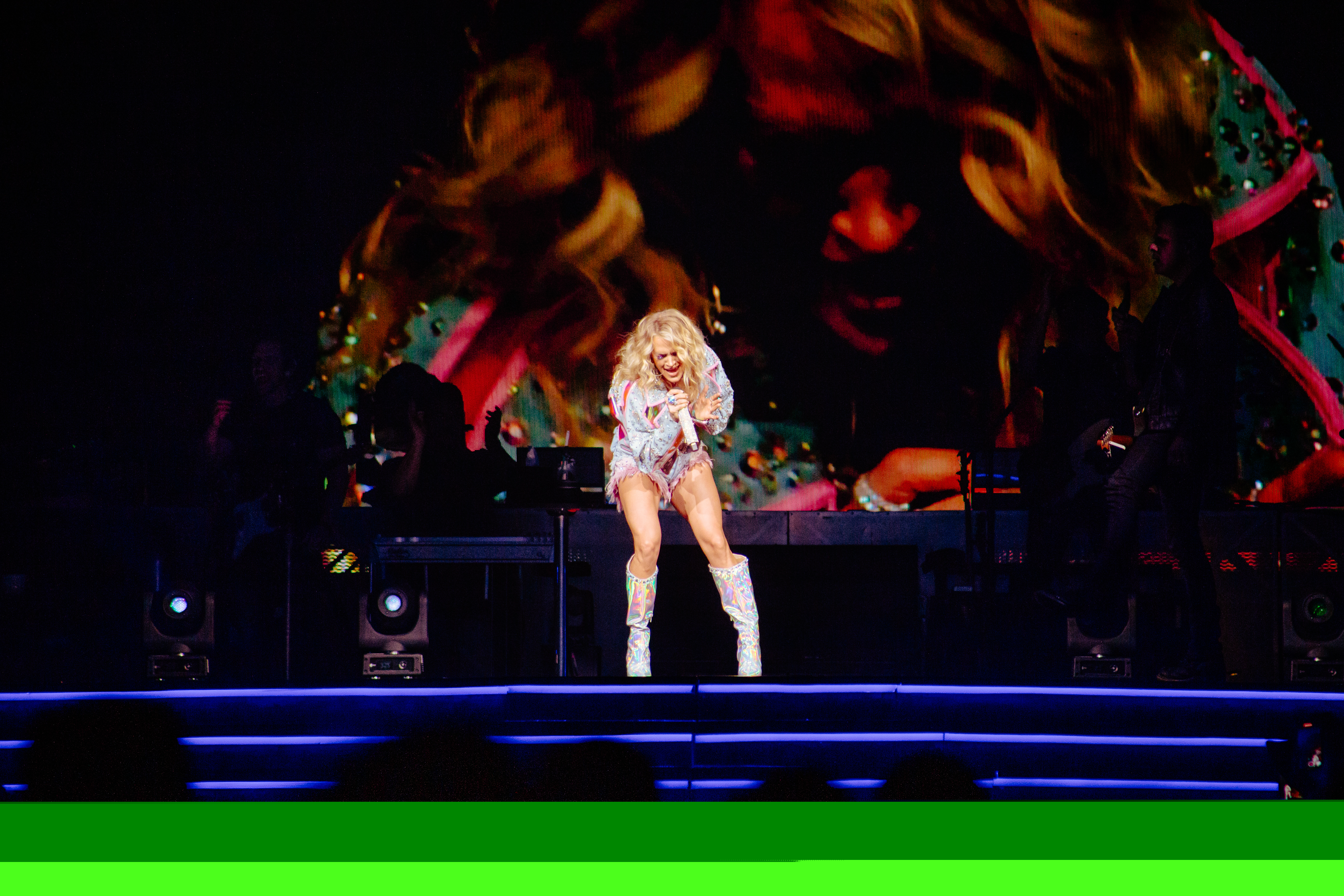 Carrie Underwood brings the Denim & Rhinestones Tour to the State Farm on February 7, 2023. The tour mixes songs from Underwood’s newest album, “Denim & Rhinestones,” with classics like “Jesus, Take the Wheel” and “Before He Cheats.” (Sophie Harris for The Atlanta Journal-Constitution).
