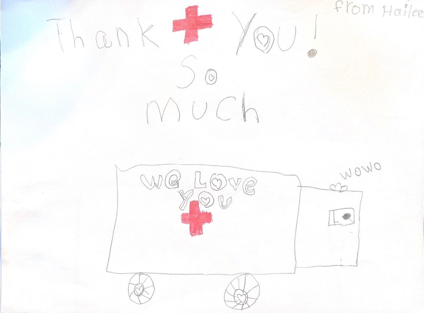 Art from the Heart: Kids thank front-line public safety workers