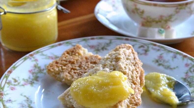 Sweet Cream Scones with the Countess' Lemon Curd. (Gretchen McKay/Pittsburgh Post-Gazette/TNS)