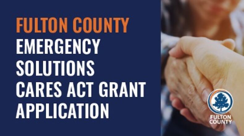 The Fulton County Department of Community Development is accepting applications for the Emergency Solutions Grant COVID-19 CARES Act to aid eligible non-profit organizations that provide homeless services in Fulton. Courtesy Fulton County