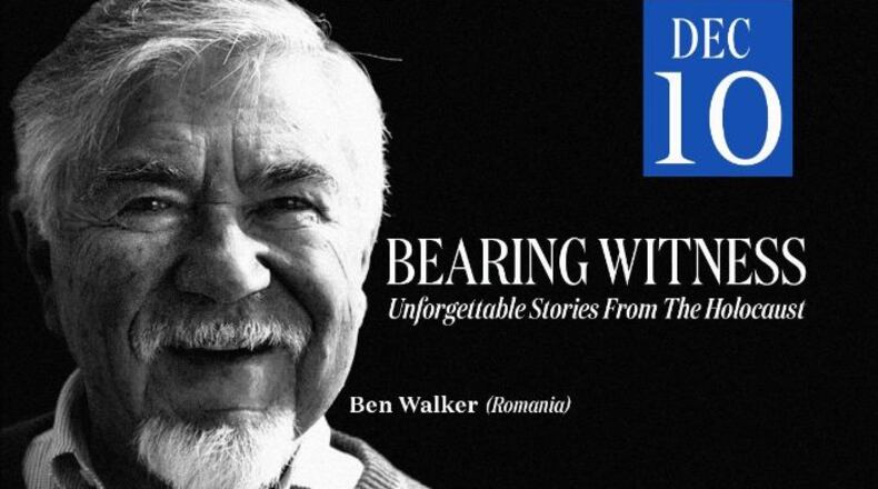Ben Walker from Romania will share his release from the Holocaust in southern Ukraine during World War II. His free talk will be given at 2 p.m. Dec. 10 at The Breman Museum, 1440 Spring St., Atlanta. (Courtesy of The Breman Museum)