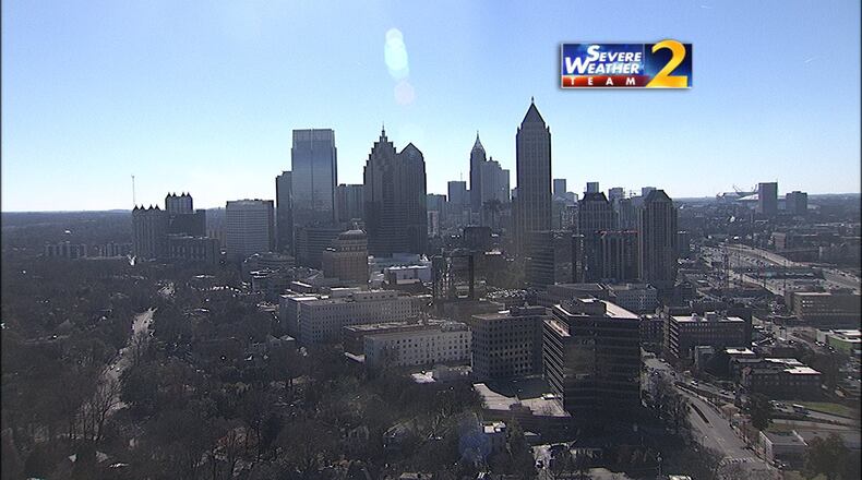 A warming trend started Monday that could mean temps in the 70s by Friday. (Credit: Channel 2 Action News)