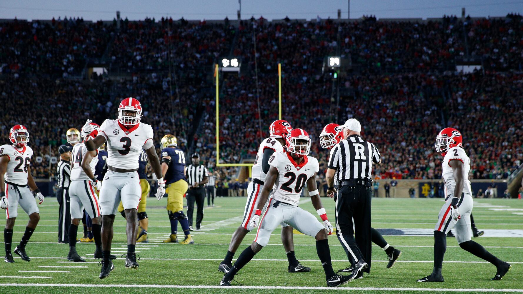Sept. 9, 2017: Georgia @ Notre Dame