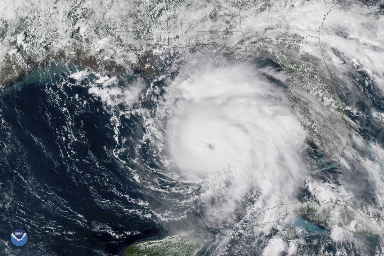 The 2018 hurricane season featured eight hurricanes, including two that reached Category 3 or higher — Florence and Michael (pictured). (NOAA via AP)