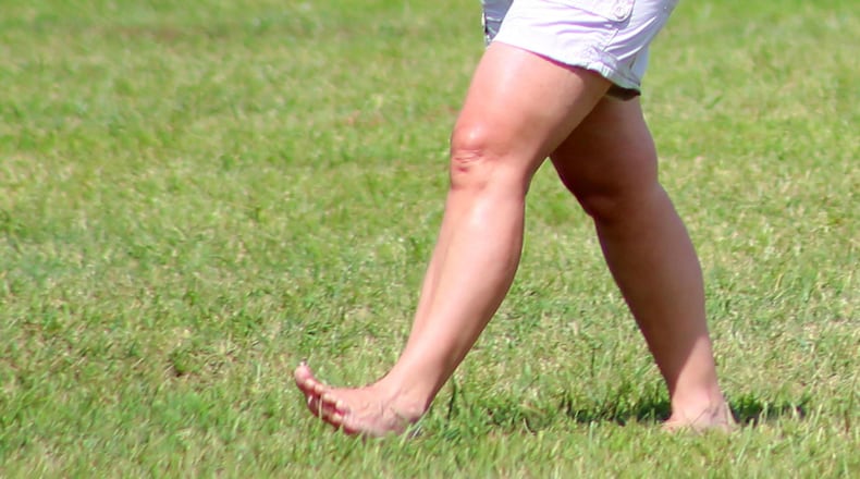 Todd Wheeler ran Sunday's marathon barefoot -- and wearing a kilt.