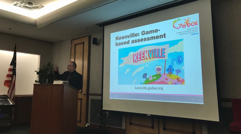 Georgia Superintendent Richard Woods talks about Keenville, a new test for younger students.