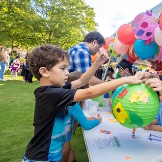 Come early to make a lantern and then march in Duluth’s Lantern Parade at Town Green on Friday, May 29. (Courtesy of Explore Gwinnett)
