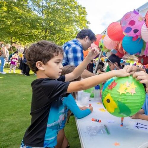 Come early to make a lantern and then march in Duluth’s Lantern Parade at Town Green on Friday, May 29. (Courtesy of Explore Gwinnett)